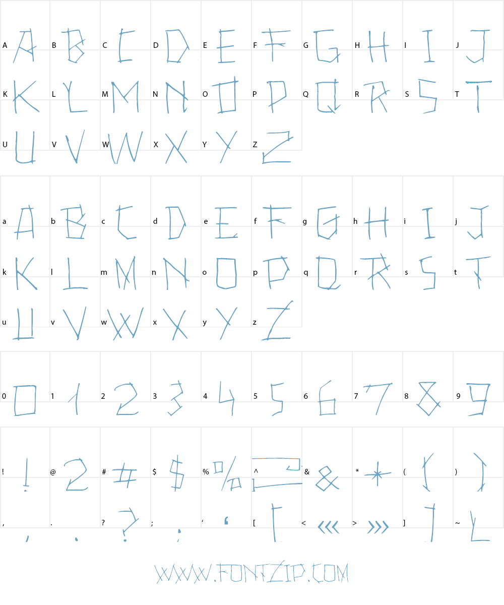 24boughs Different Regular Font Character